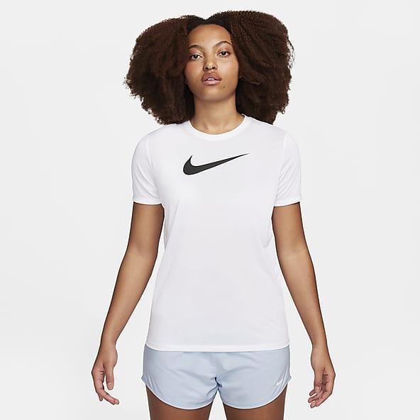 Mujer Blanco Caminata Camisetas con graficos. Nike US
